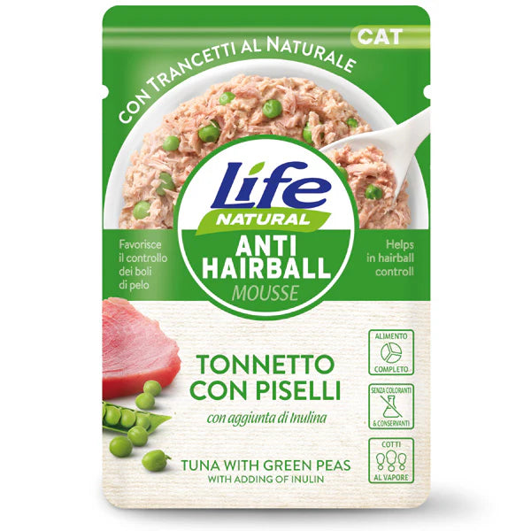 Life Natural Gatto Anti- hairball Tonnetto E Piselli 70 Gr 30x