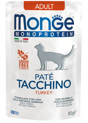 Monge Gatto Pate' Adult Tacchino Bustina 85 Gr 28x