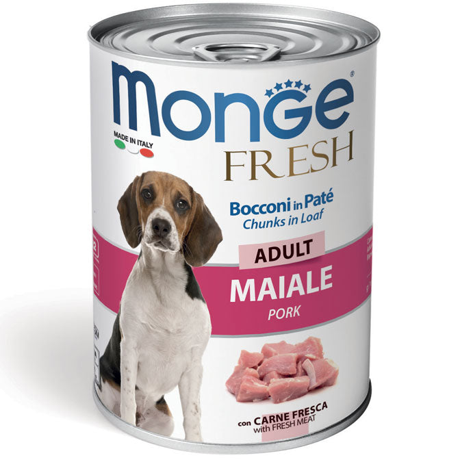 Monge Fresh Cane Adult Maiale 400 Gr 24x