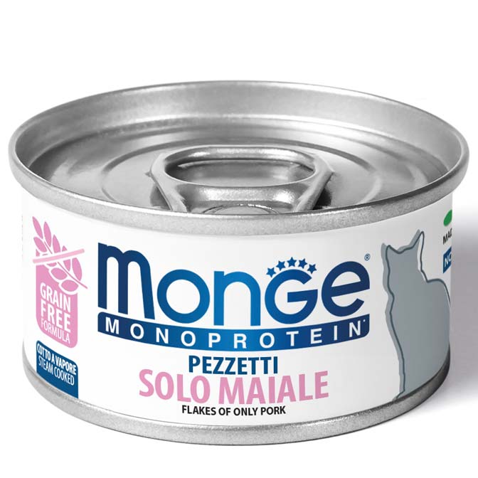 Monge Pezzetti Solo Maiale Gatto 80 Gr 24x