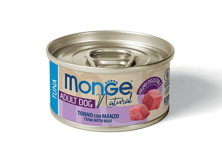 Monge Puppy Tonnetto E Manzo Natural Cane Lattina 95 Gr 24x