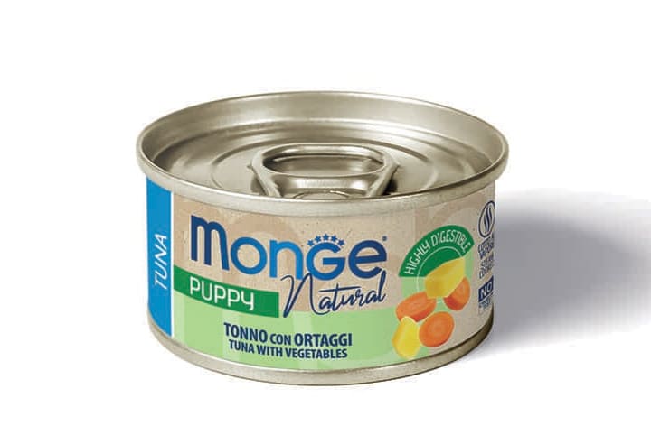 Monge Puppy Tonnetto E Ortaggi Natural Cane Lattina 95 Gr 24x