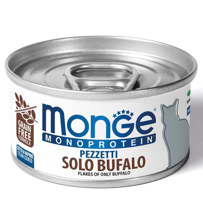 Monge Sfilaccetti Solo Bufalo Gatto 80 Gr 24x