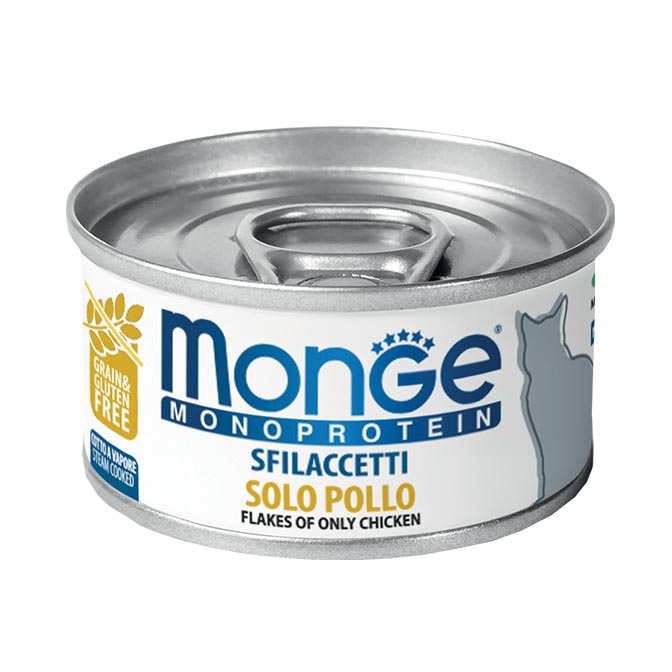 Monge Sfilaccetti Solo Pollo Gatto 80 Gr 24x