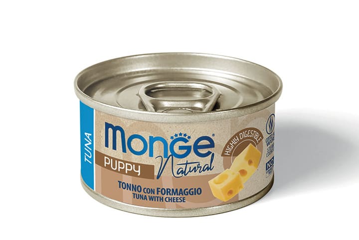 Monge Tonno E Formaggio Natural Puppy Cane Lattina 95 Gr 24x