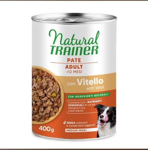 Natural Trainer Cane Adult Medium Vitello Lattina 400 Gr 12x