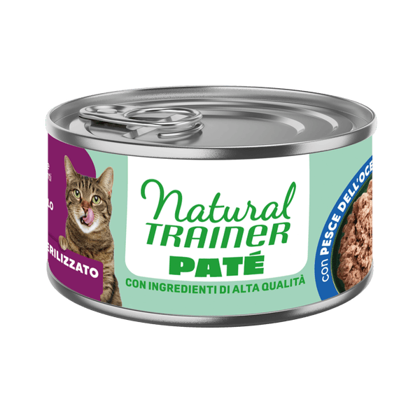 Natural Trainer Sterilized Pesce Dell'oceano Gatto 85 Gr 18x