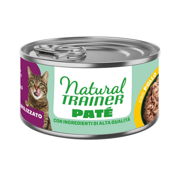 Natural Trainer Sterilized Pollo Gatto 85 Gr 18x