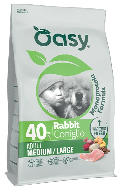 Oasy Adult Coniglio Medium Large Cane 10 Kg