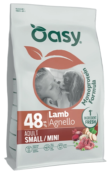 Oasy Agnello Mono Adult Mini Cane 800 Gr 6x