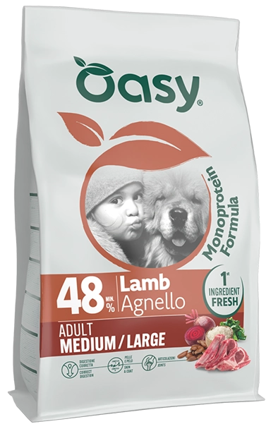 Oasy Agnello Monoproteico Adult Medium - Large 2 Kg
