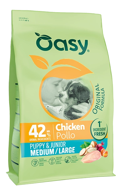 Oasy Cane Pollo Puppy Medium - Large Original 10 Kg