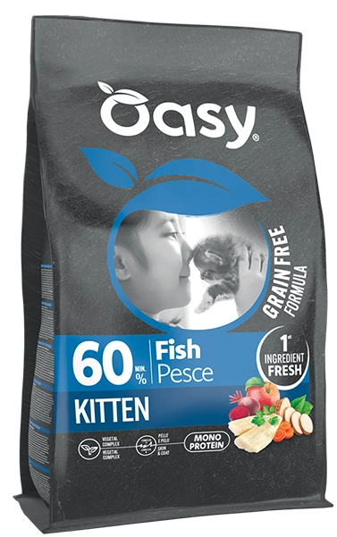 Oasy Gatto Grain Free Kitten Pesce 6 Kg