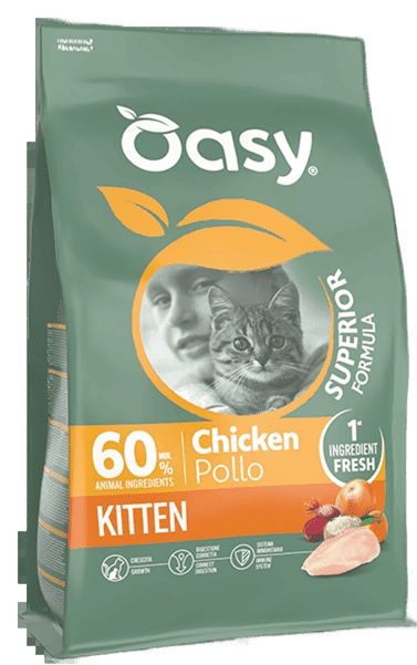 Oasy Gatto Superior Kitten Pollo 6 Kg