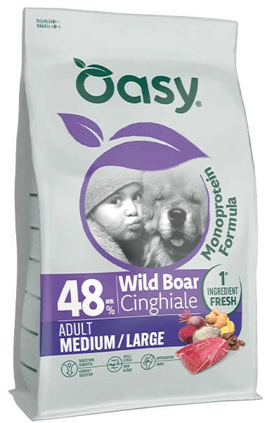 Oasy Cinghiale Adult Medium Large Cane 10 Kg