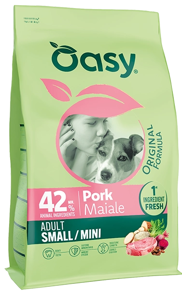 Oasy Maiale Grain Free Adult Small Mini Cani 2 Kg