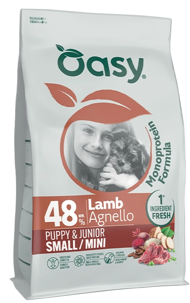 Oasy Puppy Small - Mini Agnello Cane 800 Gr 6x