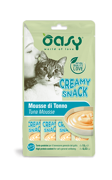 Oasy Snack Gatto Creamy Tonno 4 x 15 Gr
