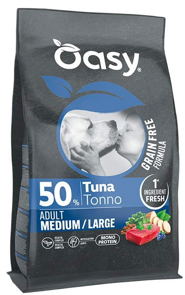 Oasy Tonno Grain Free Adult Medium Large Cane 10 Kg
