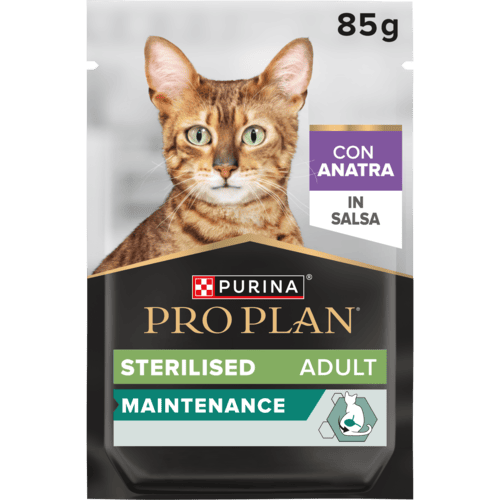 Pro Plan Gatto Sterilized In Salsa Con Anatra Multipack 10 x 85 Gr 4x