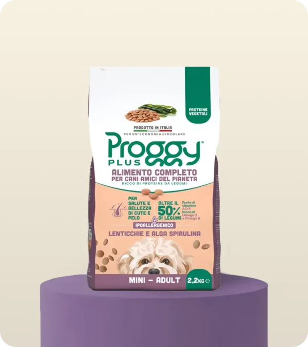 Proggy Plus Lenticchie e Alga Spirulina Cane Adult Mini 2,2 Kg