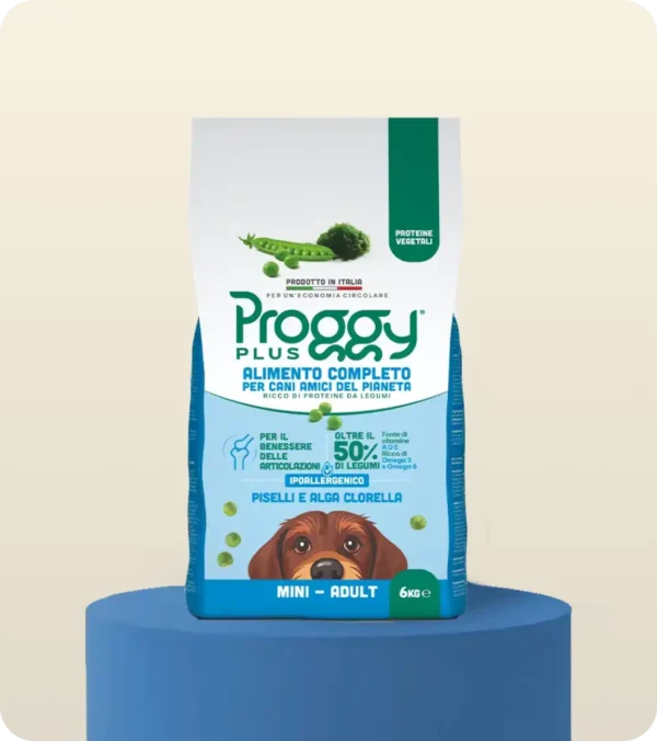 Proggy Plus Piselli e Alga Clorella Cane Adult Mini 6 Kg