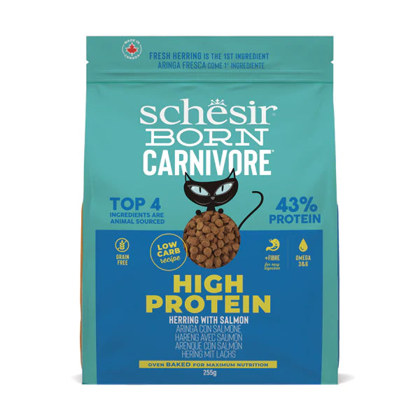 Schesir Gatto Born Carnivore Aringa E Salmone 255 Gr