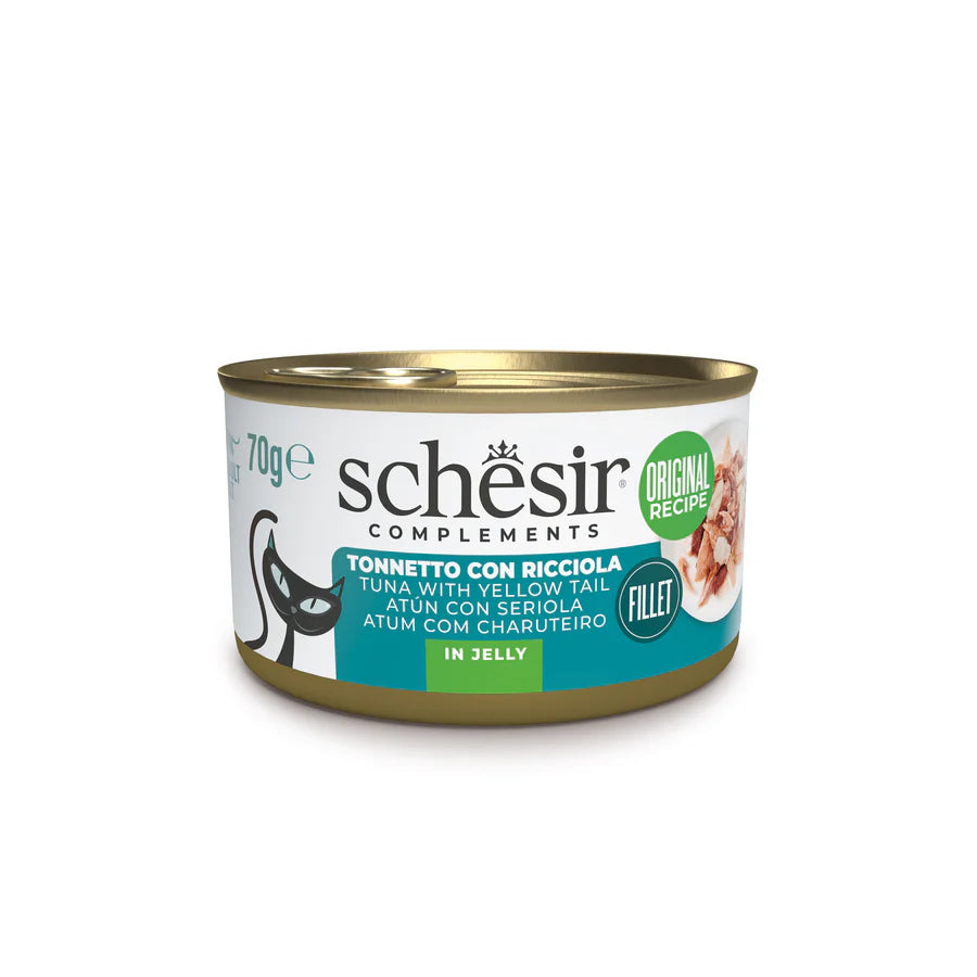 Schesir Gatto Tonnetto E Ricciola Jelly Lattina 70 Gr 12x