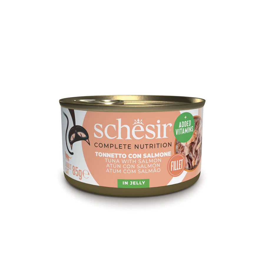 Schesir Gatto Tonnetto E Salmone Jelly Lattina 85 Gr 12x