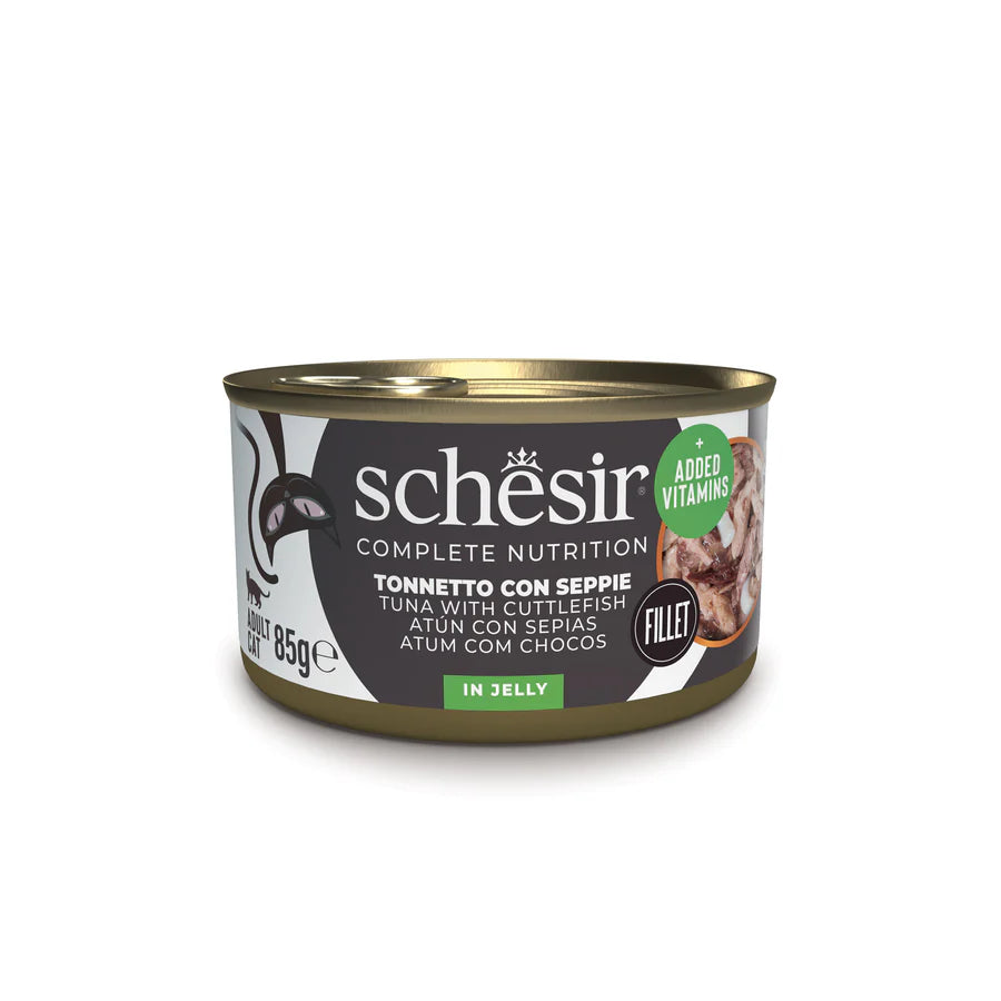 Schesir Gatto Tonnetto E Seppie Jelly Lattina 85 Gr 12x