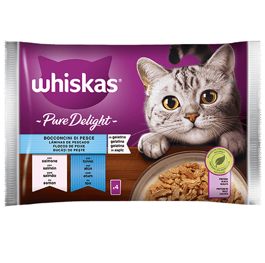 Whiskas Pure Delicato Pesce 4 X 85 Gr 13x