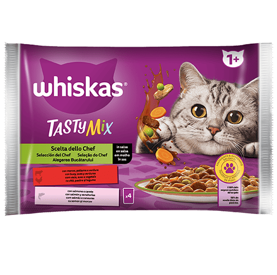 Whiskas Tasty Mix Scelta Chef 4 X 85 Gr 13x