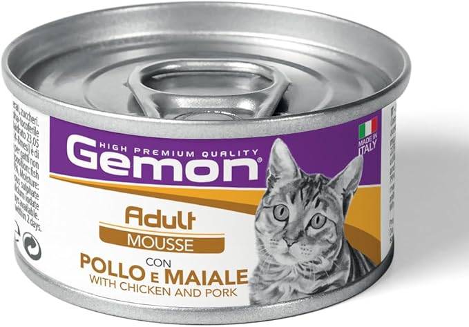 Gemon Gatto Adult Mousse Pollo E Maiale 85 Gr 24x