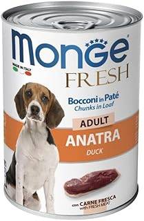 Monge Fresh Bocconi in Paté con Anatra Cane Adult 400 Gr 24x