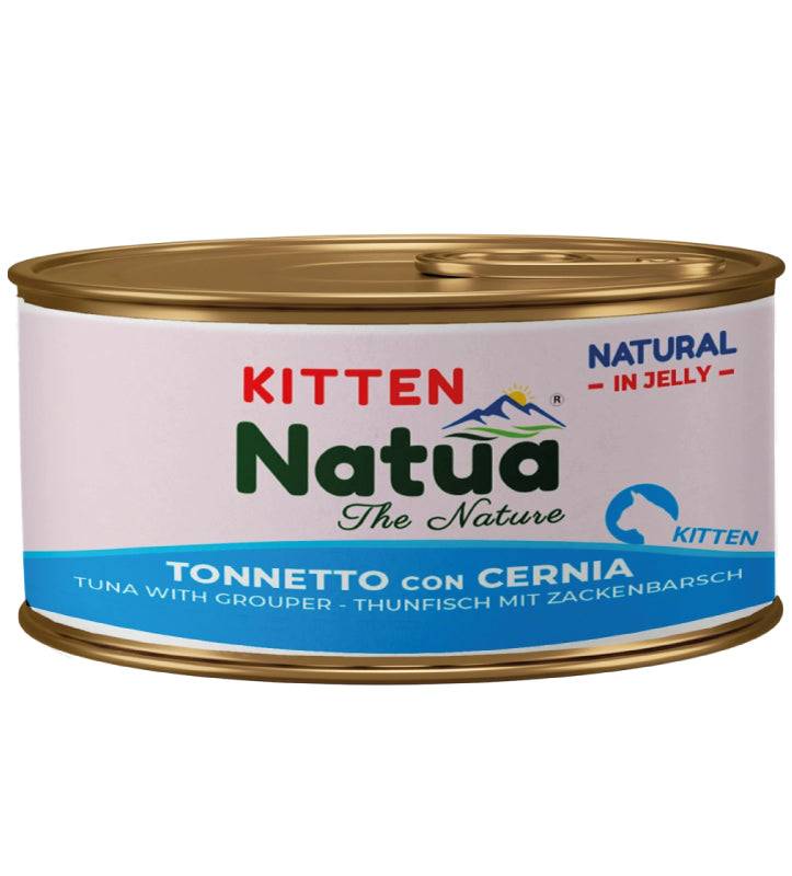 Natua Gatto Kitten Cernia Jelly Lattina 85 Gr 24x