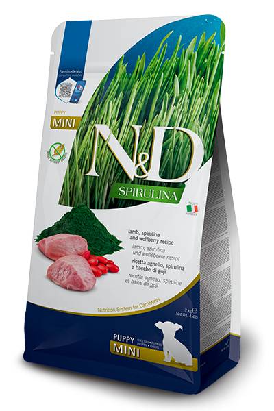 N&D Cane Spirulina Agnello Puppy Mini 800 Gr