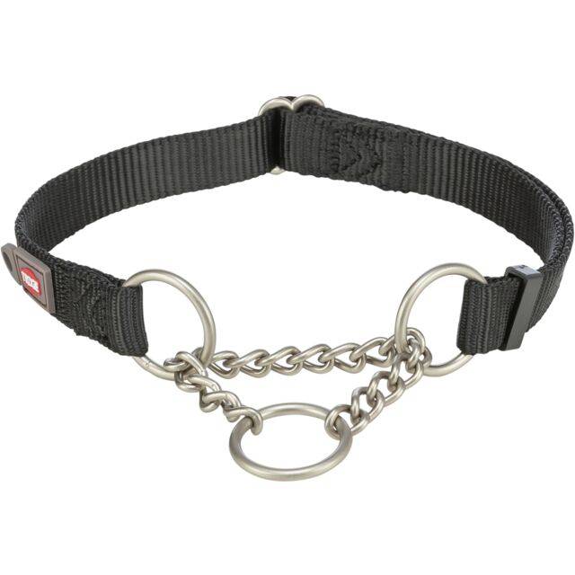 Trixie Collare Semistrangolo M- l 20 Mm 35-50 Cm Nero