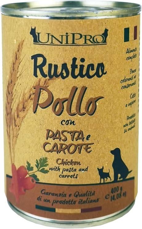 Unipro Cane Rustico Pollo Pasta E Carote 400 Gr 24x